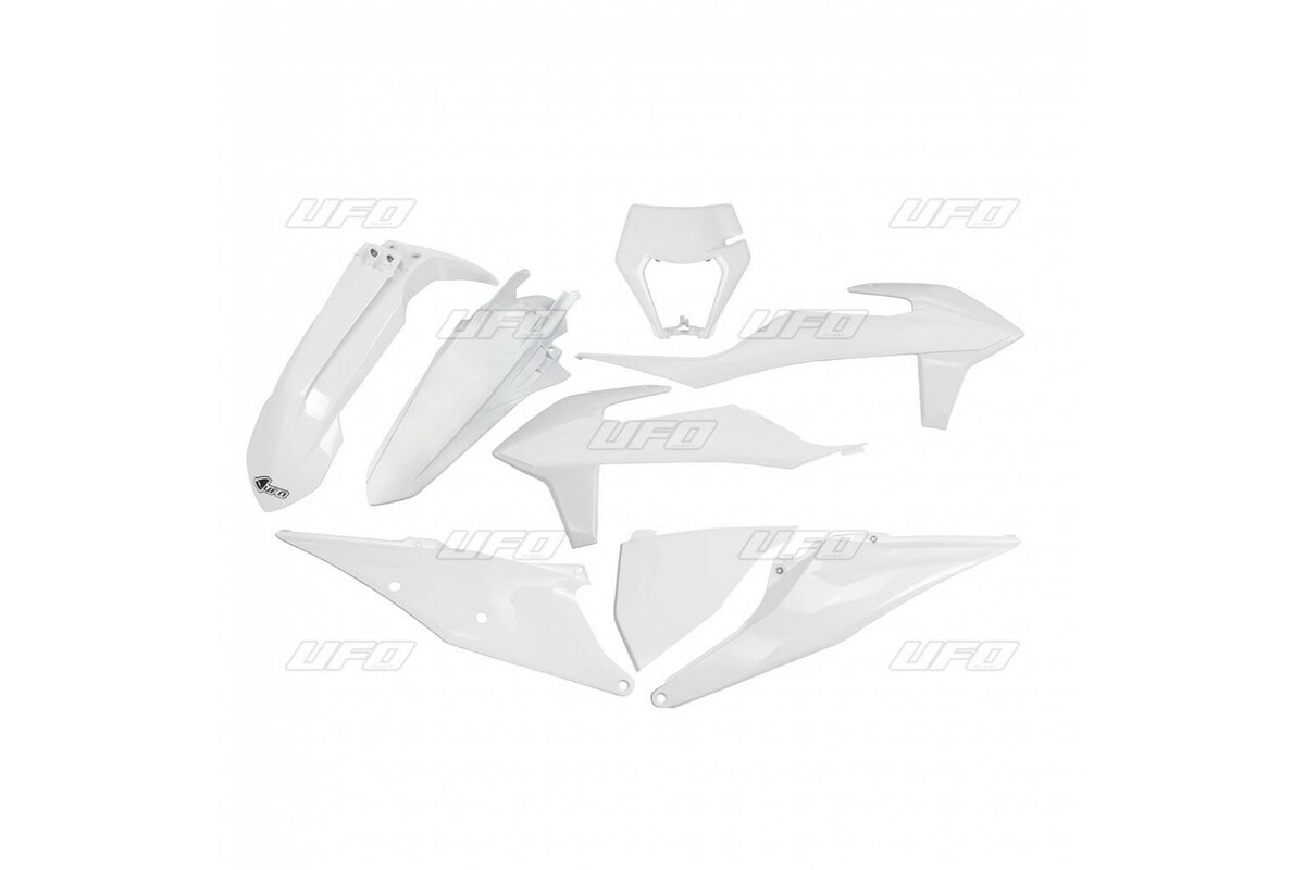 Kit plastiques UFO blanc KTM EXC/EXC-F