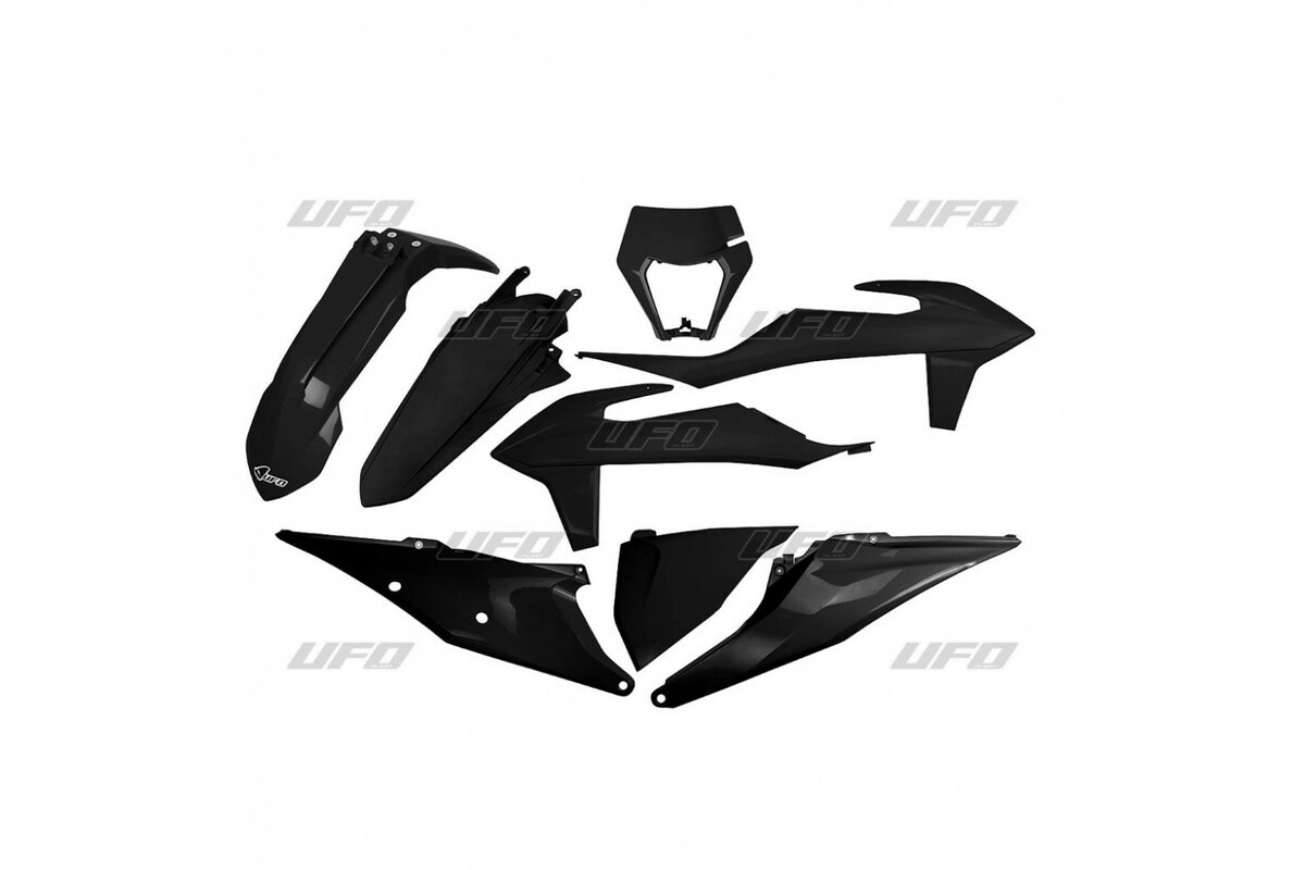 Kit plastiques UFO noir KTM EXC/EXC-F