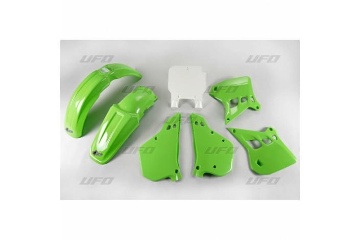 Kit plastique UFO couleur origine Kawasaki KX125