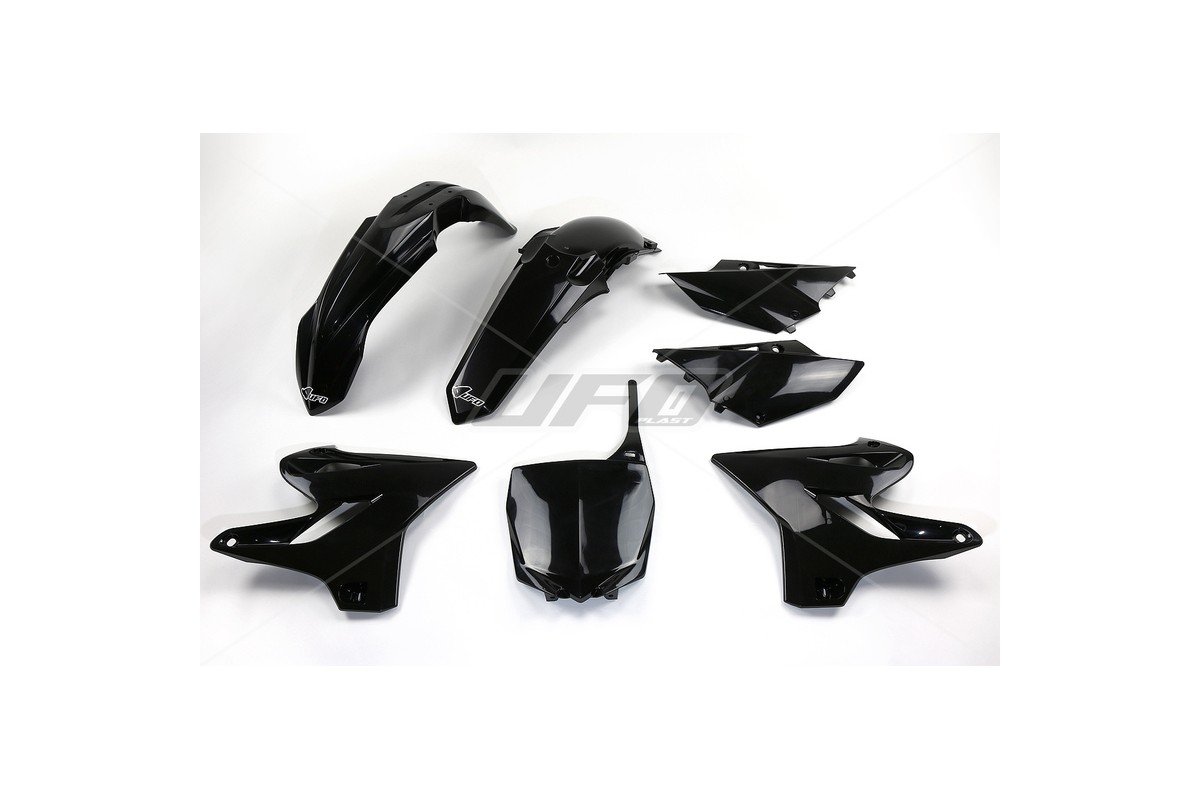 Kit plastique UFO noir Yamaha YZ125/250