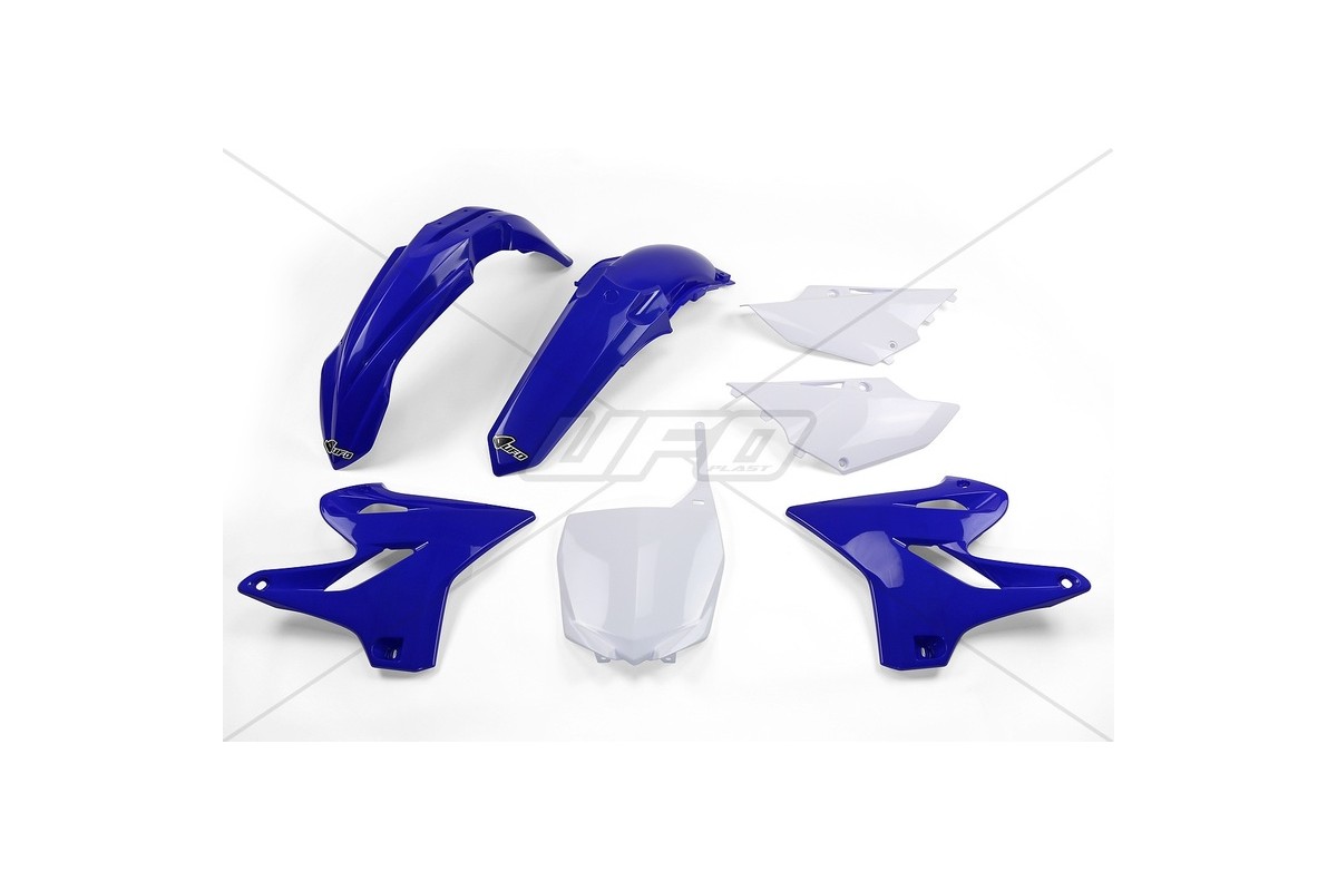 Kit plastique UFO couleur origine bleu/blanc Yamaha YZ125/250