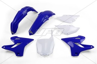 Kit plastique UFO couleur origine bleu/blanc Yamaha YZ125/250