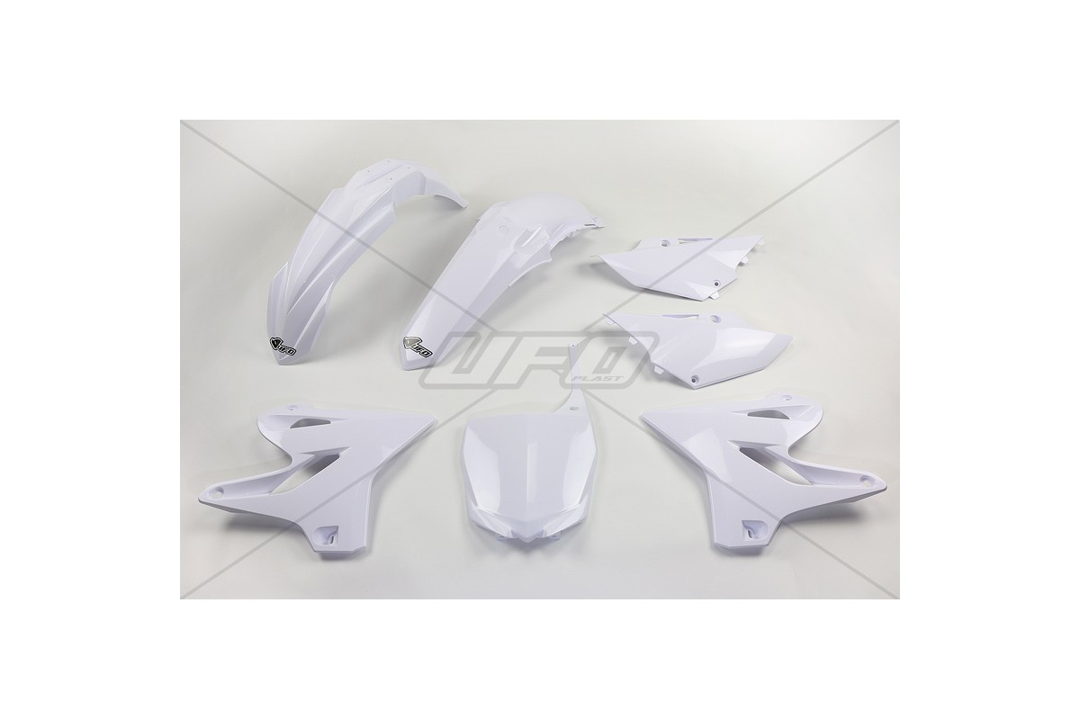 Kit plastique UFO blanc Yamaha YZ125/250