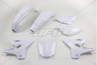 Kit plastique UFO blanc Yamaha YZ125/250