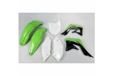 Kit plastique UFO couleur origine vert/noir/blanc Kawasaki KX450F
