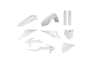 Kit plastique POLISPORT blanc - KTM SX/SX-F