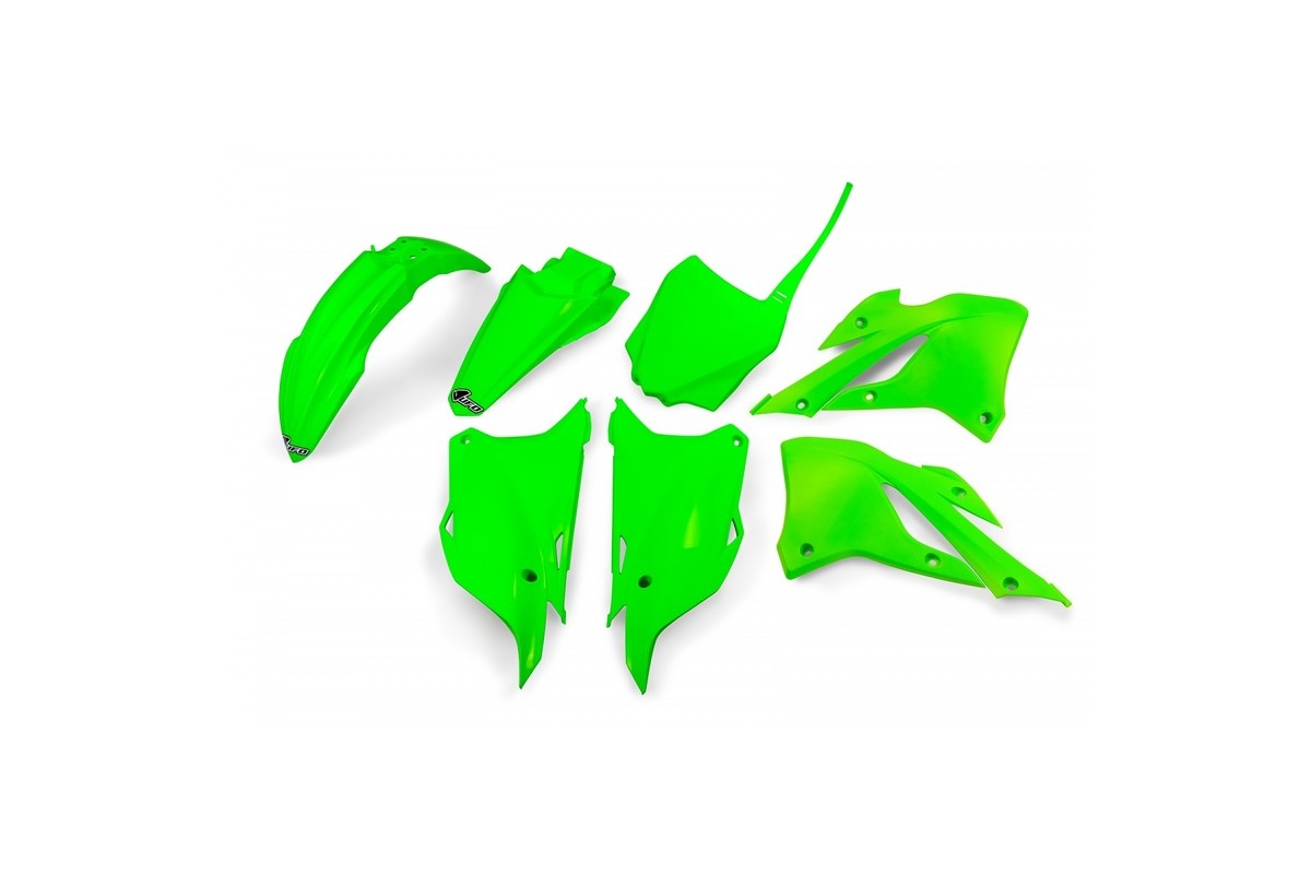 Kit plastiques UFO - vert fluo Kawasaki KX85
