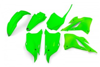 Kit plastiques UFO - vert fluo Kawasaki KX85
