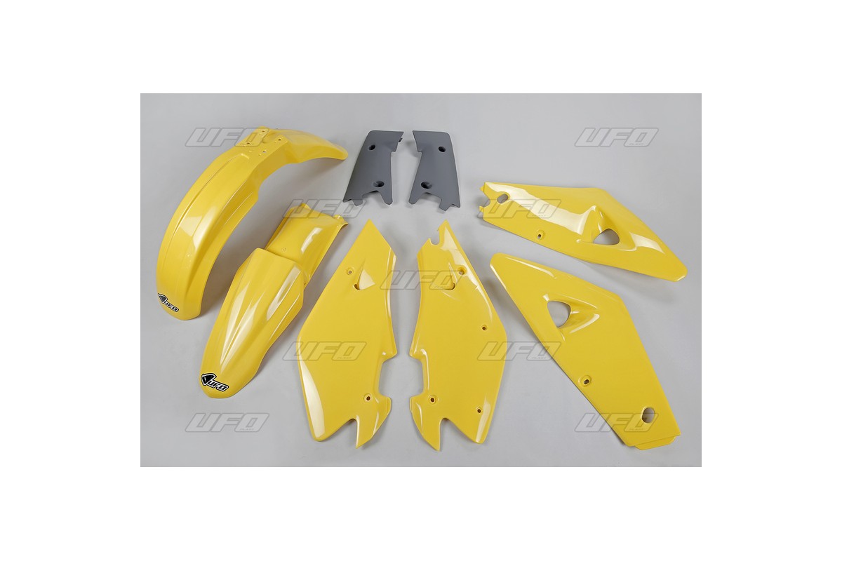 Kit plastique UFO couleur origine jaune/gris Husqvarna CR125/250