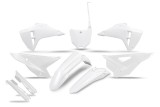 Kit plastiques complet avec protections de fourche UFO - blanc mat