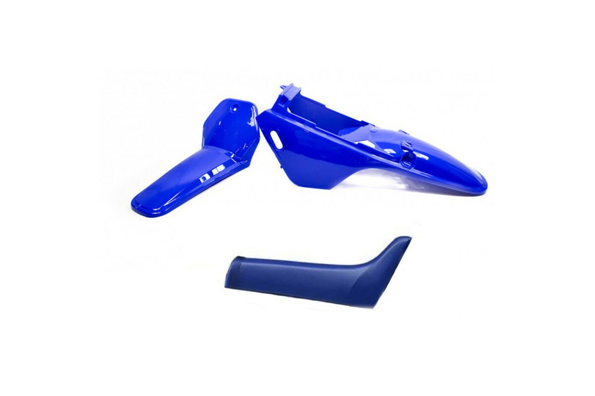 Kit plastique ART couleur origine bleu avec selle complète bleu Yamaha PW80