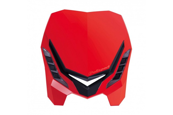 Plaque phare POLISPORT E-Blaze rouge