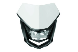 Plaque phare POLISPORT Halo blanc/noir