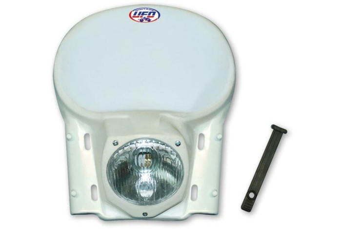 Plaque phare universelle UFO vintage blanc 1978-1988