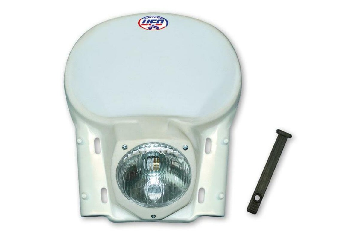 Plaque phare universelle UFO vintage blanc 1978-1988