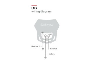 Plaque phare POLISPORT LMX blanc