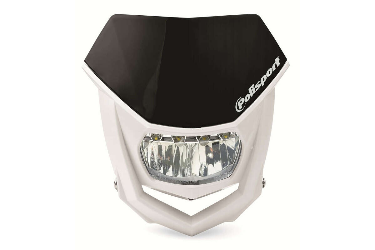 Plaque phare POLISPORT Halo LED noir/blanc