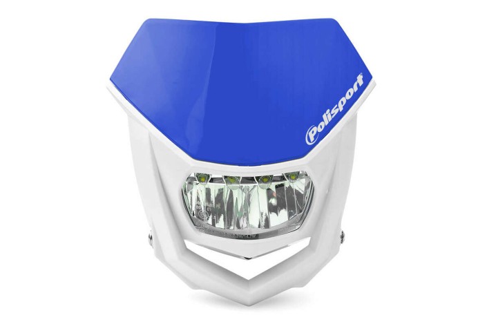 Plaque phare POLISPORT Halo LED bleu/blanc