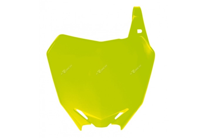 Plaque numéro frontale RACETECH jaune fluo Suzuki RM-Z250/450