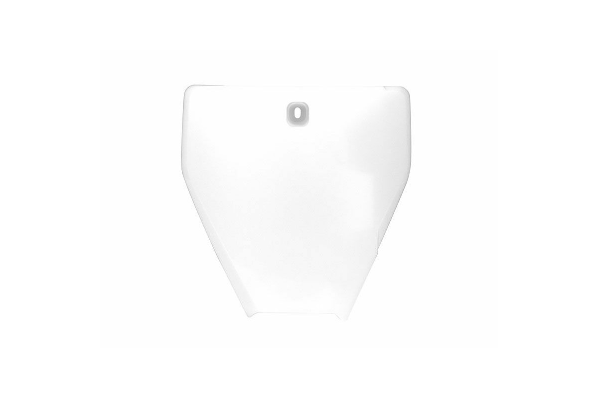 Plaque numéro frontale RACETECH blanc Husqvarna TC85