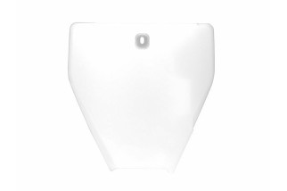 Plaque numéro frontale RACETECH blanc Husqvarna TC85