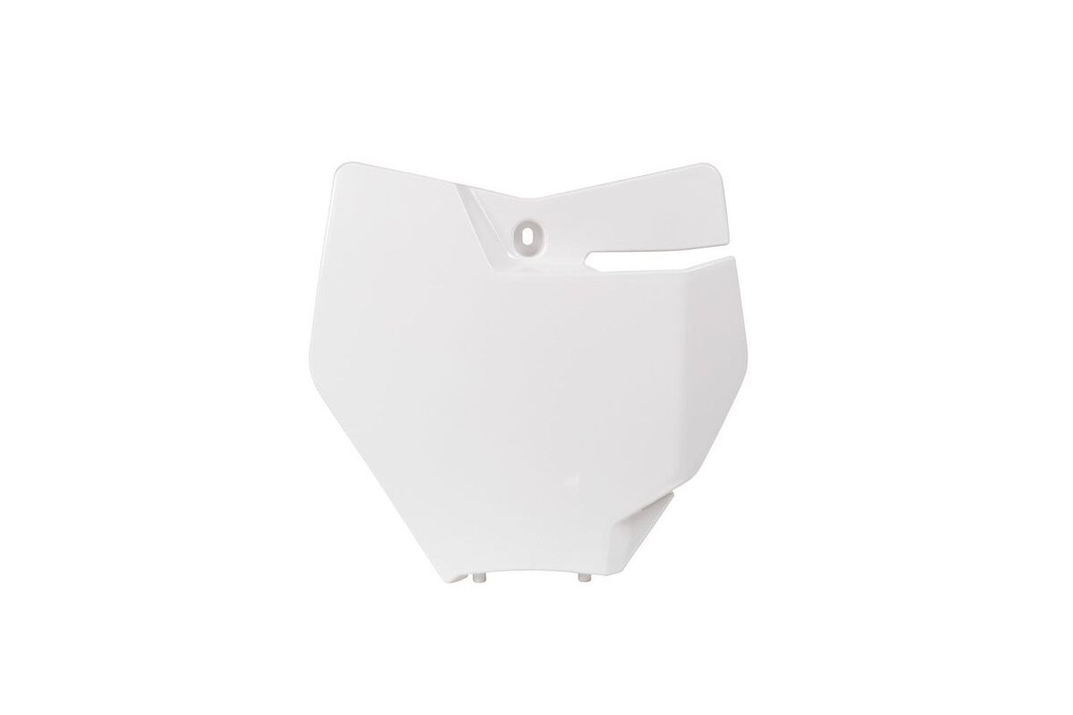 Plaque numéro frontale RACETECH blanc KTM