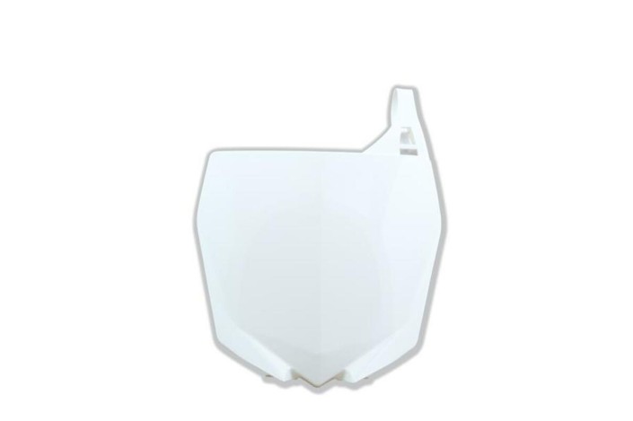 Plaque numéro frontale RACETECH blanc Yamaha