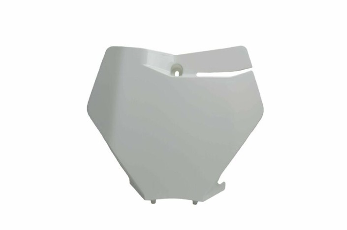 Plaque numéro frontale RACETECH blanc KTM SX/SX-F