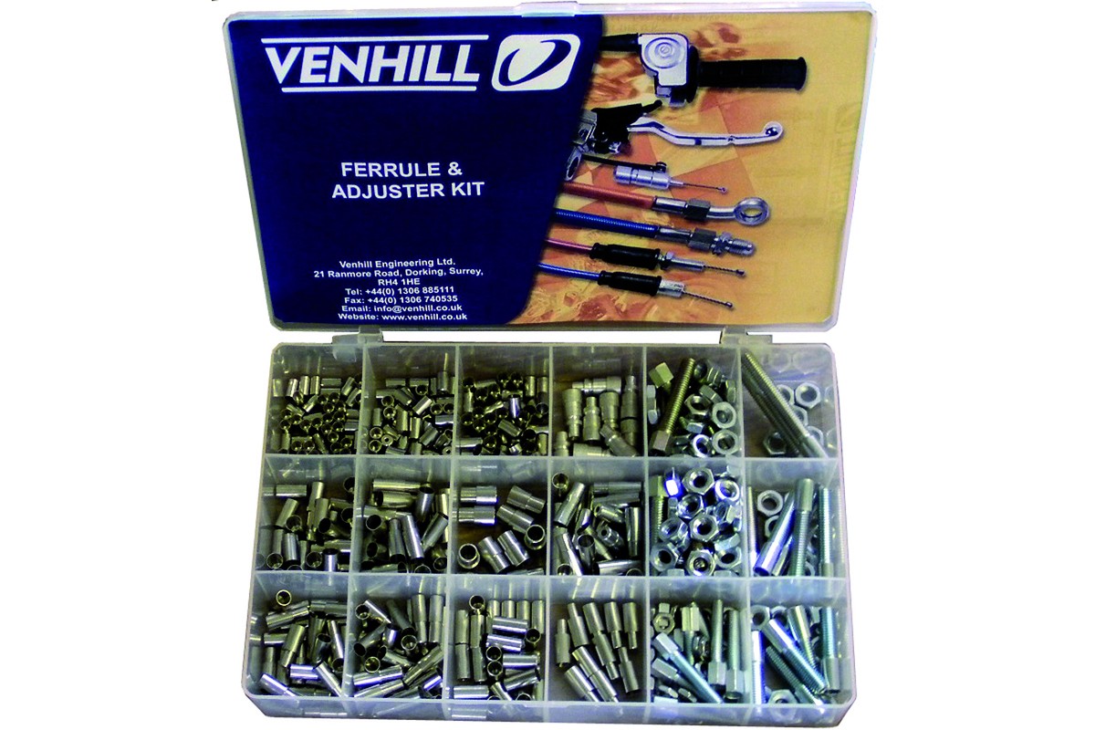 Coffret accessoires cables Venhill - 459 pièces protections caoutchouc