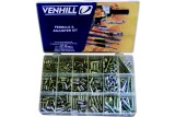 Coffret accessoires cables Venhill - 459 pièces protections caoutchouc