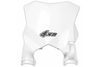 Plaque numéro frontale UFO Stadium blanc Kawasaki KX250F/450F