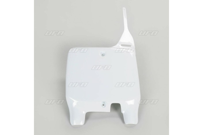 Plaque numéro frontale UFO blanc Suzuki RM125/250