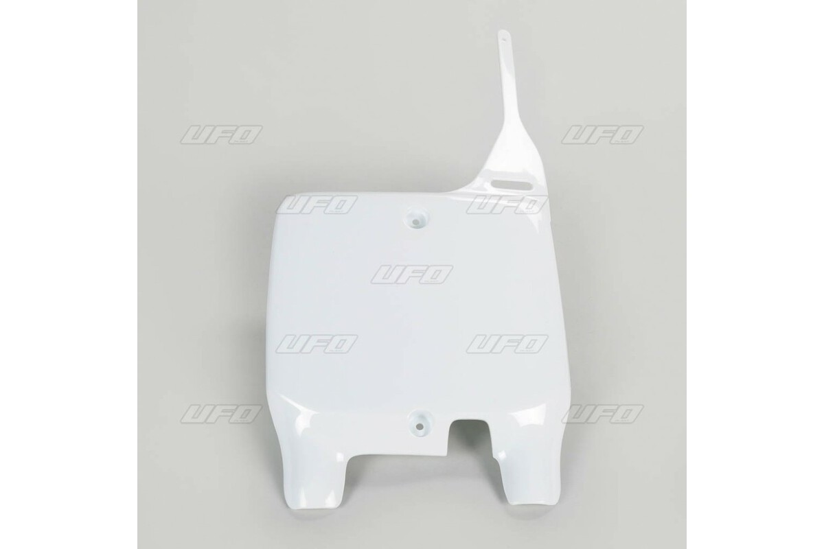 Plaque numéro frontale UFO blanc Suzuki RM125/250