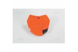 Plaque numéro frontale UFO orange KTM