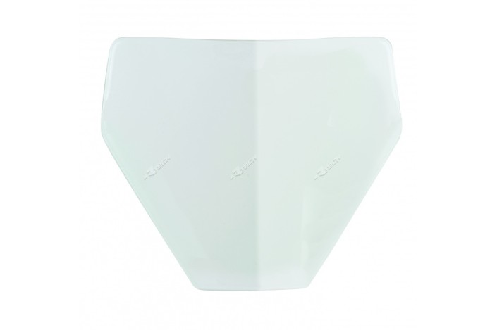 Plaque numéro frontale RACETECH blanc Husqvarna TC85