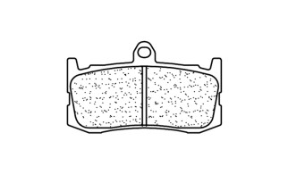 Plaquettes de frein CL BRAKES Racing métal fritté - 1209C60