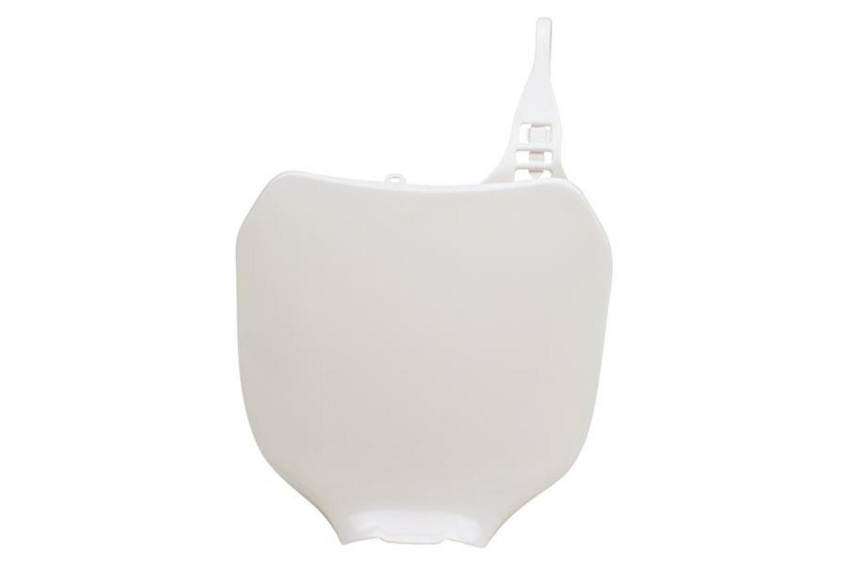 Plaque numéro frontale RACETECH blanc Yamaha