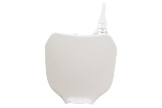 Plaque numéro frontale RACETECH blanc Yamaha