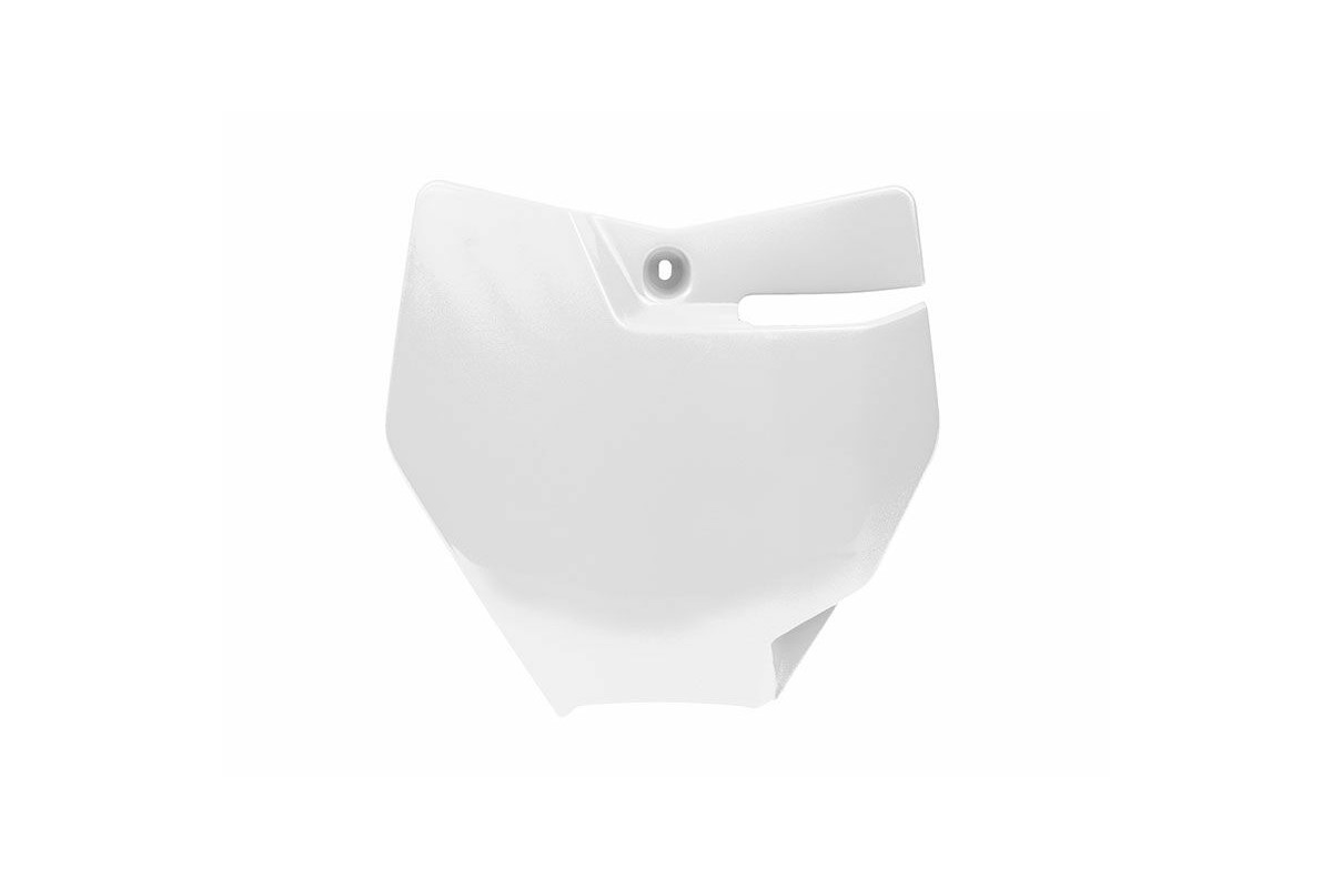 Plaque numéro frontale RACETECH blanc KTM SX85