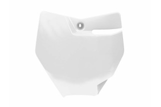 Plaque numéro frontale RACETECH blanc KTM SX85