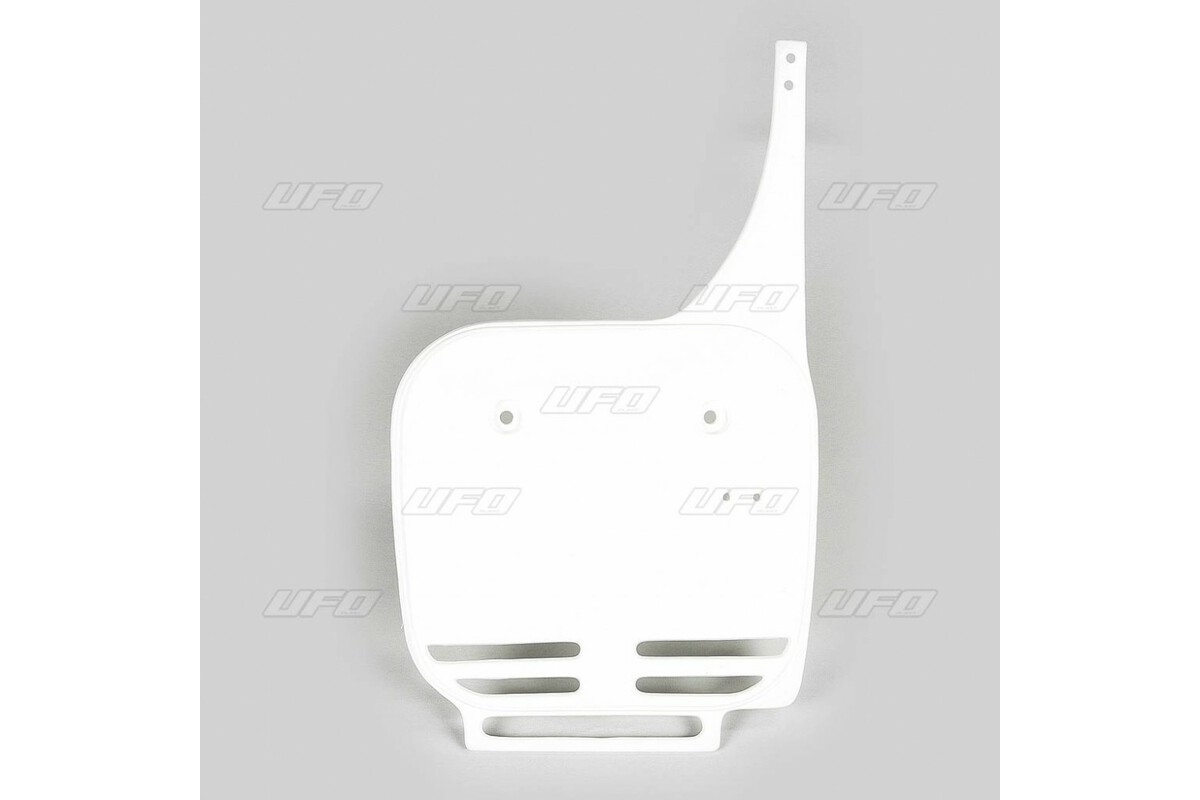 Plaque numéro frontale UFO blanc Kawasaki KX60