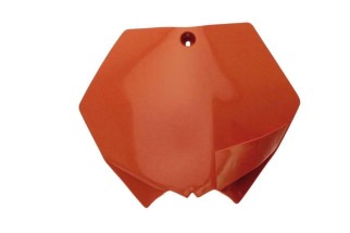Plaque numéro frontale UFO orange KTM