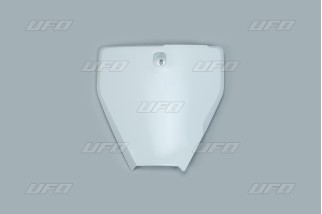 Plaque numéro frontale UFO blanc Husqvarna TC85