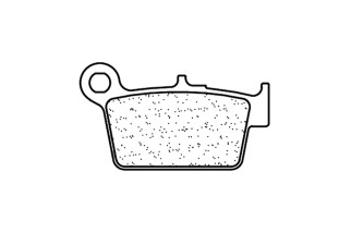 Plaquettes de frein CL BRAKES Off-Road métal fritté - 1244X59