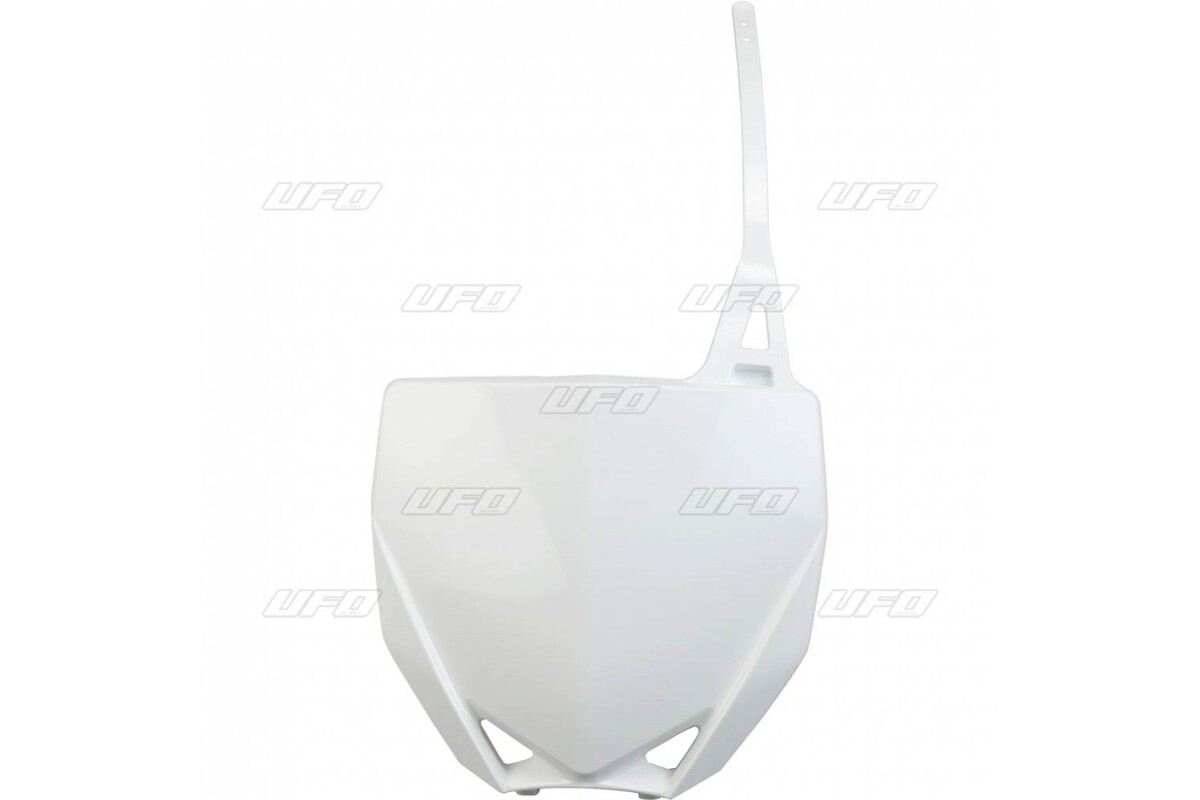 Plaque numéro frontale UFO blanc Yamaha YZ65