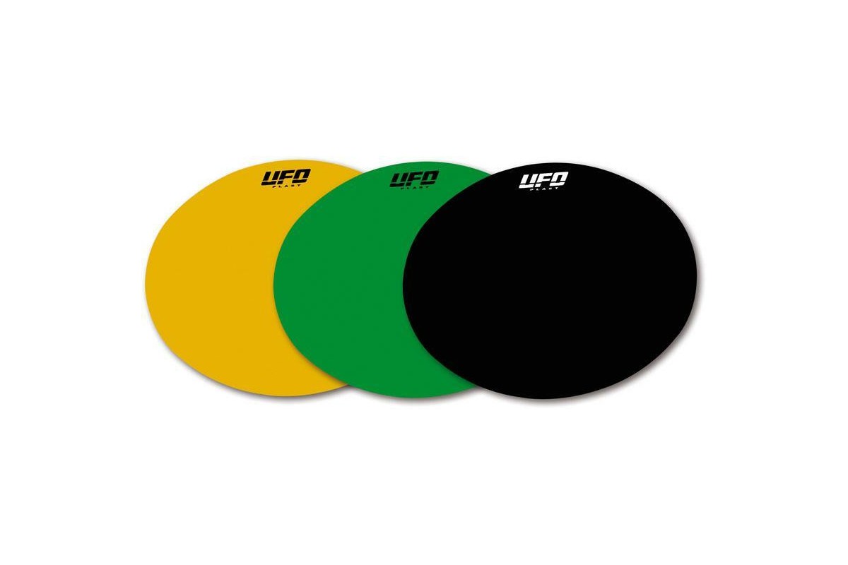 Planche adhésive ovale UFO noir