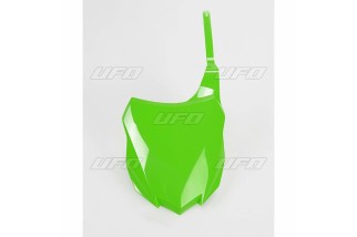 Plaque numéro frontale UFO vert Kawasaki KX250F/450F
