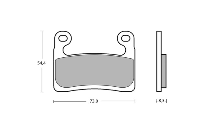 Plaquettes de frein BREMBO UPGRADE Type M118 Z04 - Racing