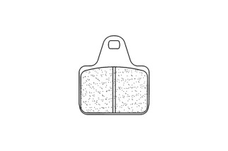 Plaquettes de frein CL BRAKES Racing métal fritté - 1075C60