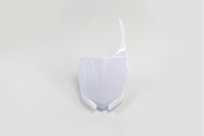 Plaque numéro frontale UFO blanc Yamaha